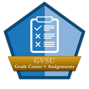 Blackboard Grade Center + Assignments Badge